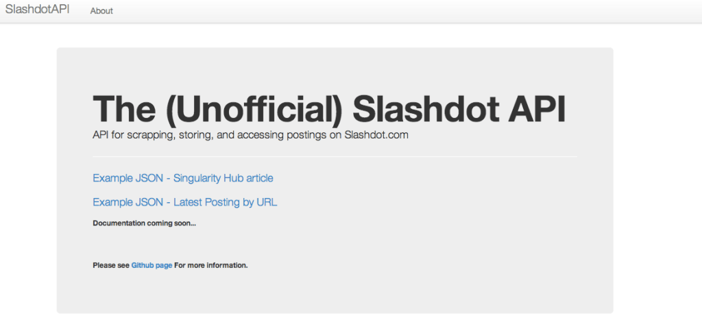Slashdot API
